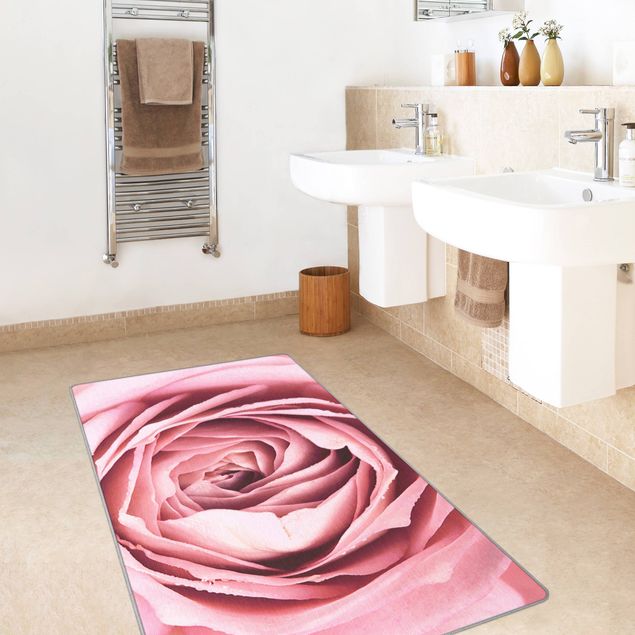 Teppiche groß Rosa Rosenblüte