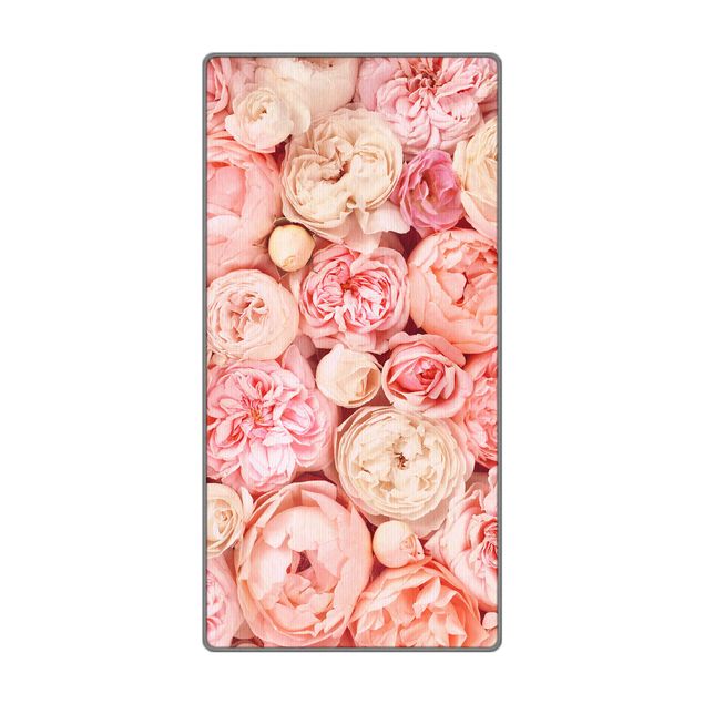 Teppich - Rosen Rosé Koralle Shabby