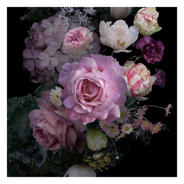 Tapete Wellness Rosentraum Bouquet