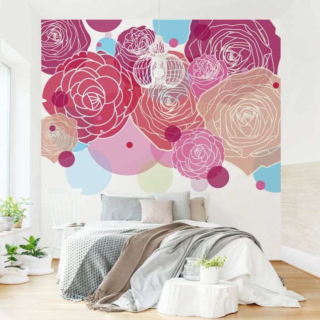Design Tapeten Roses and Bubbles