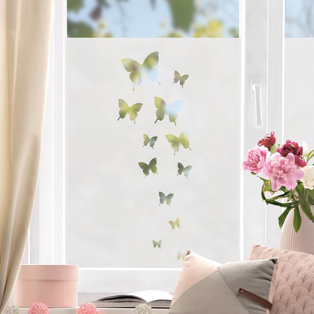 Fensteraufkleber Schmetterlinge Schmetterlingsdeko II