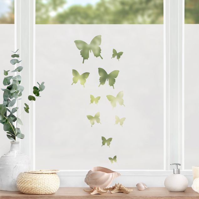 Klebefolie Fenster Schmetterlingsdeko II