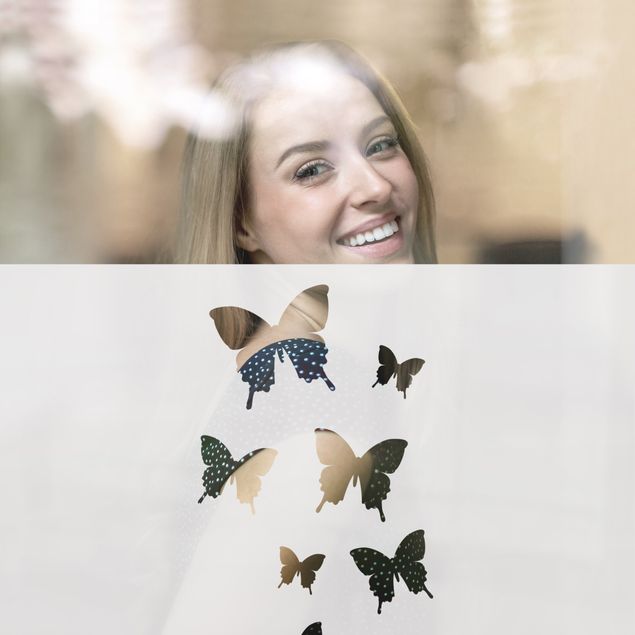 Sichtschutzfolie - Schmetterlingsdeko II
