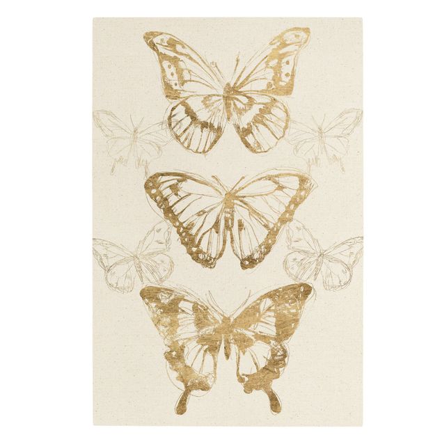 Bilder Schmetterlingskomposition in Gold II