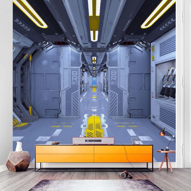 Design Tapeten Sci-Fi Raumschiff Innenraum