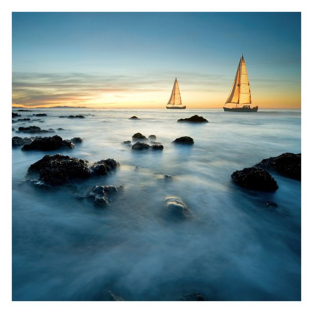 Fototapete - Segelschiffe im Ozean