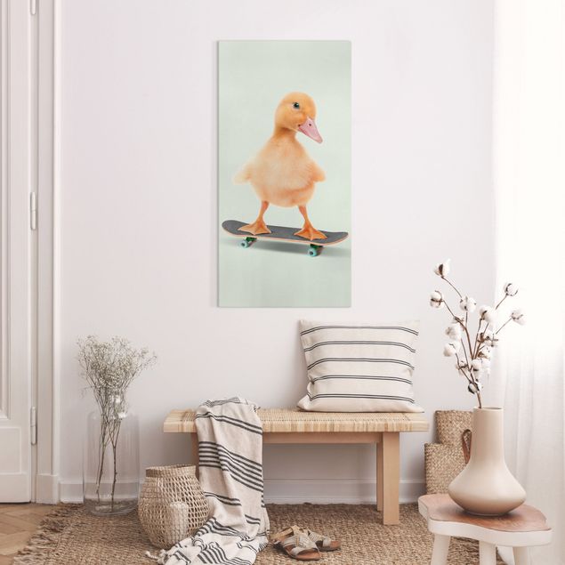 moderne Leinwandbilder Skate Ente