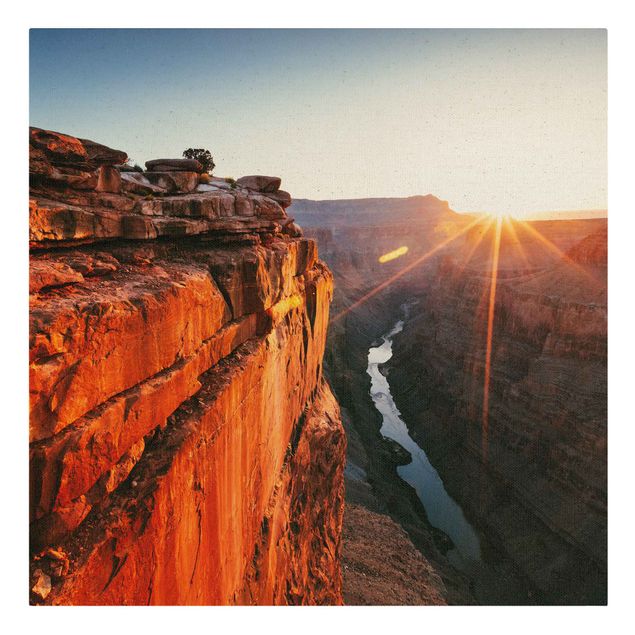 Leinwandbilder Sonne im Grand Canyon