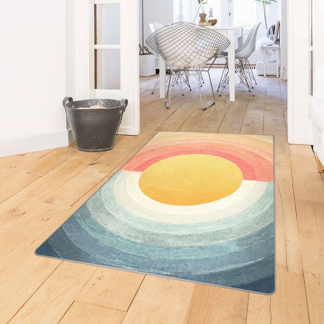 Moderne Teppiche Sonne zwischen Himmel und Meer