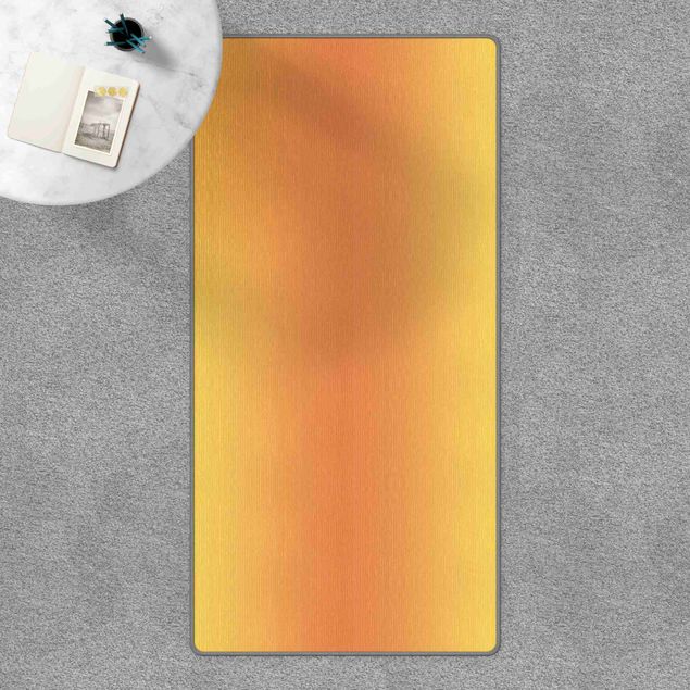 Teppich gelb Sonnen Farbverlauf