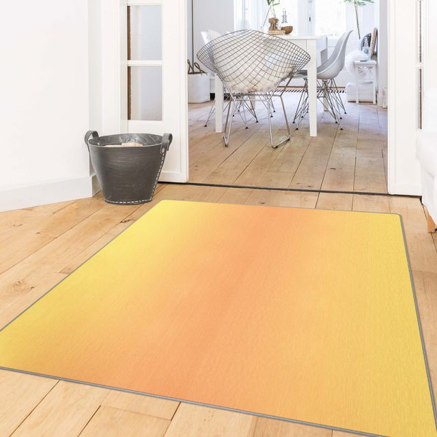 Moderner Teppich Sonnen Farbverlauf