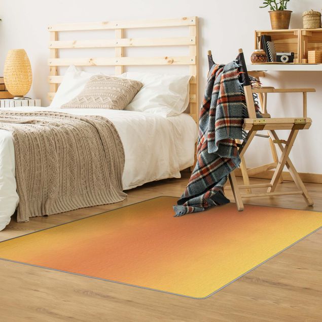 Moderner Teppich Sonnen Farbverlauf