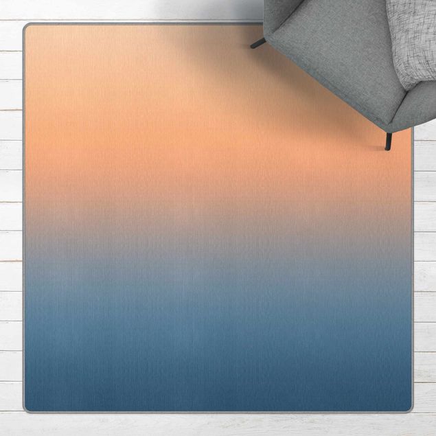 Teppich abstrakt Sonnenaufgang Farbverlauf