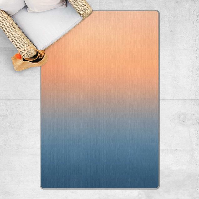 Teppich abstrakt Sonnenaufgang Farbverlauf