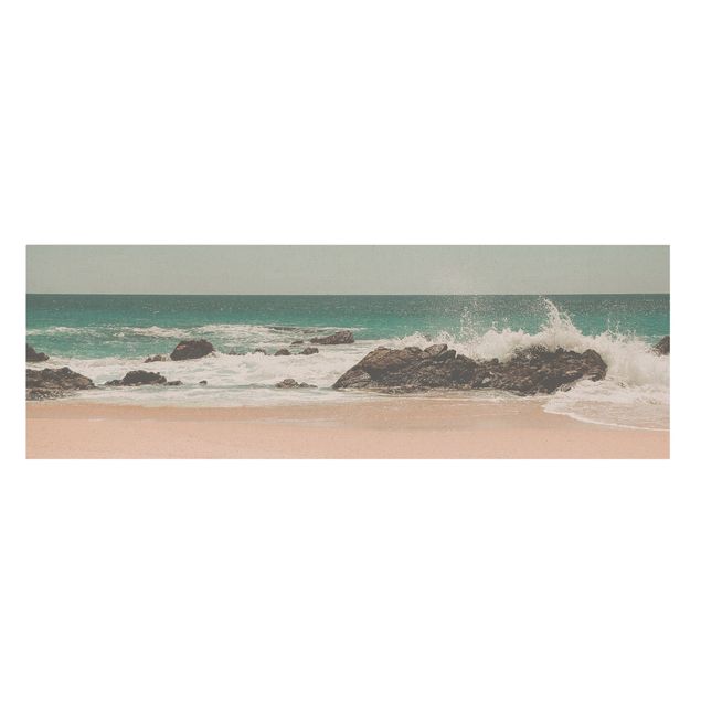 Leinwandbilder kaufen Sonniger Strand Mexico