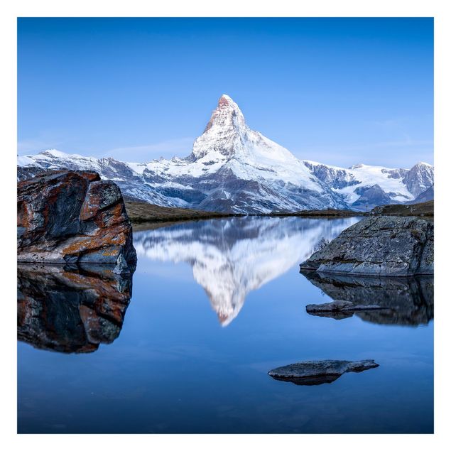Tapete selbstklebend Stellisee vor dem Matterhorn