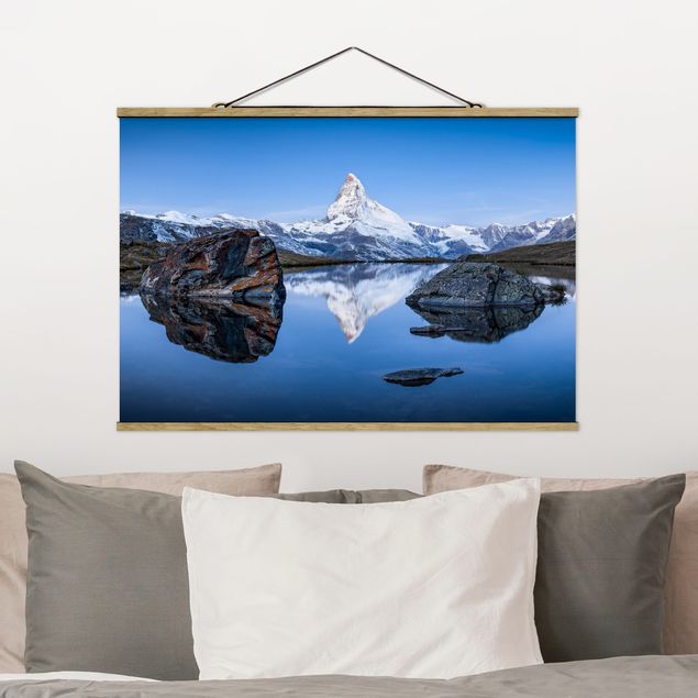 Wandbilder Stellisee vor dem Matterhorn