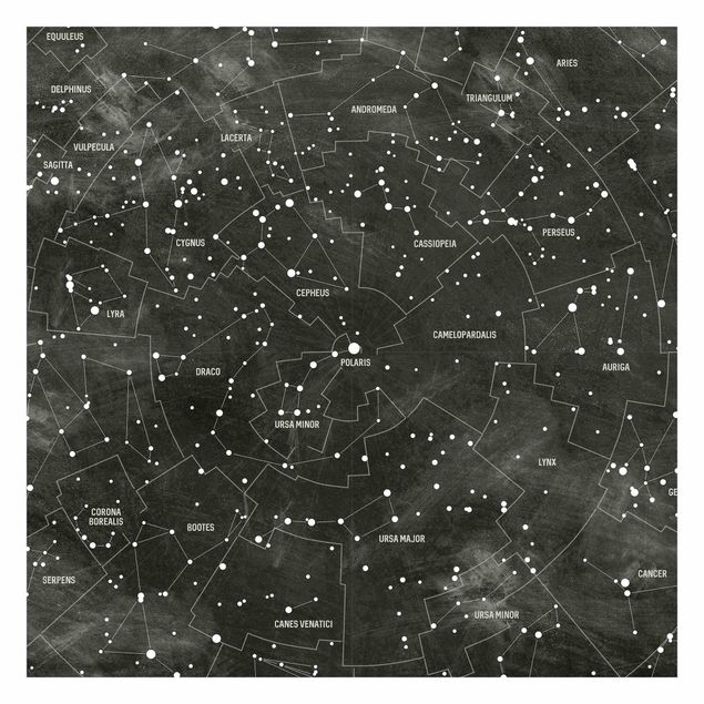 Tapete selbstklebend Sternbild Karte Tafeloptik