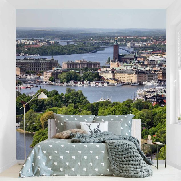 Fototapete Skyline Stockholm City