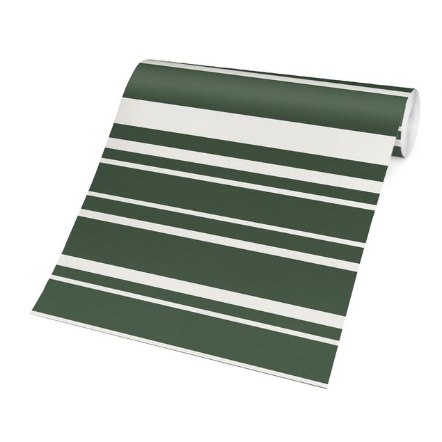 selbstklebende Tapete Streifen vor Grün