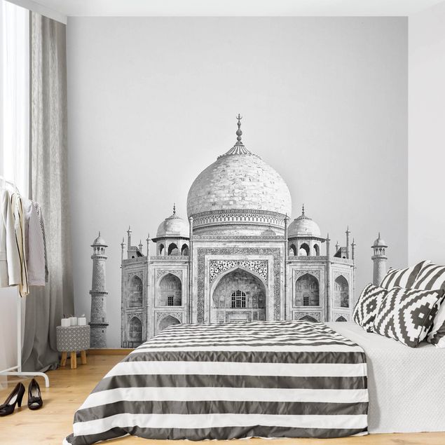 Design Tapeten Taj Mahal in Grau