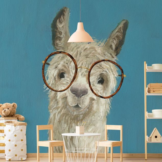 Tapeten kaufen Lama mit Brille I