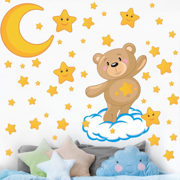 Wandtattoo Tiere Teddys Sternenzeit Set