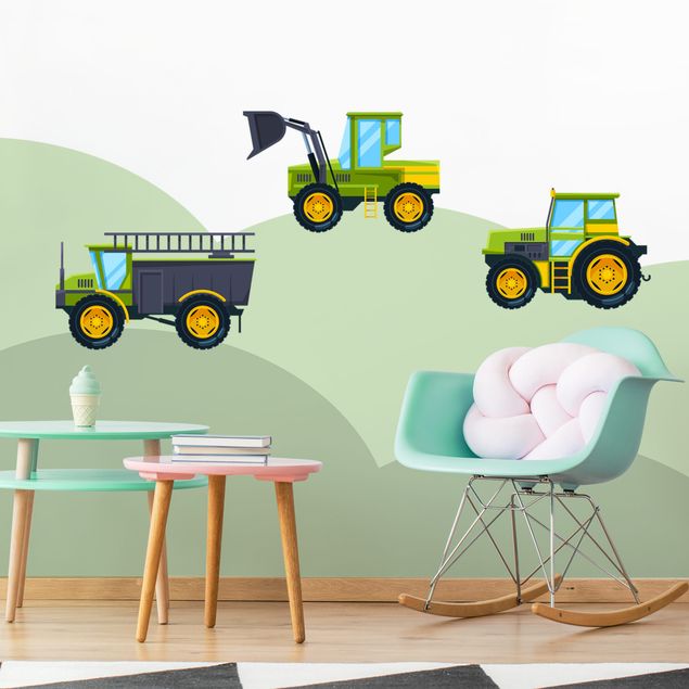 Wandtattoo - Traktor und Co