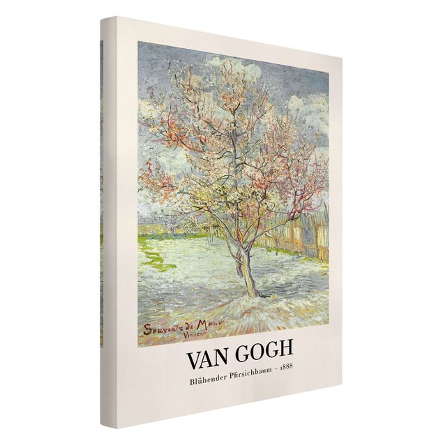 Wandbilder Vincent van Gogh - Blühender Pfirsichbaum - Museumsedition