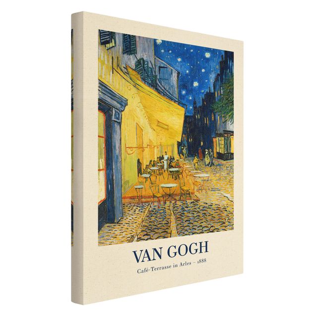 Leinwandbild Natur - Vincent van Gogh - Café-Terrasse in Arles - Museumsedition - Hochformat 2:3