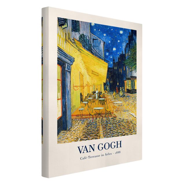 Leinwandbilder kaufen Vincent van Gogh - Café-Terrasse in Arles - Museumsedition
