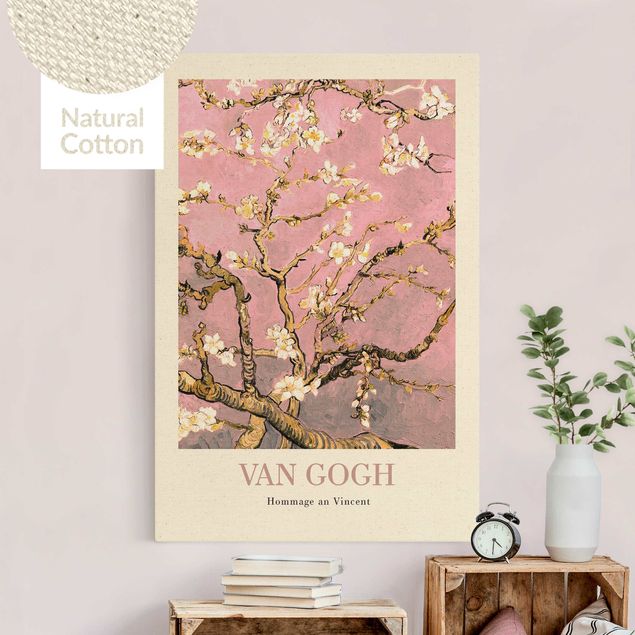 Impressionistische Bilder Vincent van Gogh - Mandelblüte in rosa - Museumsedition