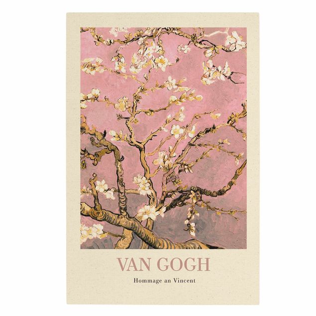 Leinwandbilder Vincent van Gogh - Mandelblüte in rosa - Museumsedition