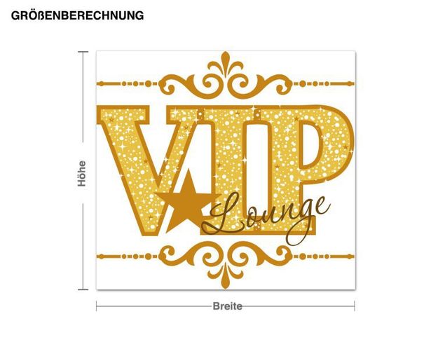 Wandsticker VIP-Lounge