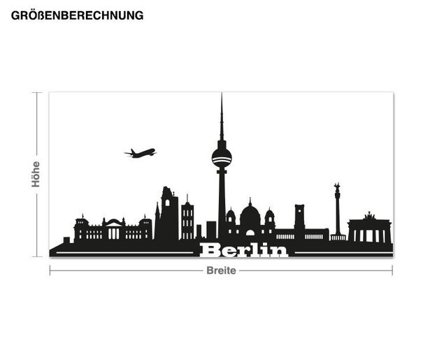 Berlin Wandtattoo Berlin Skyline