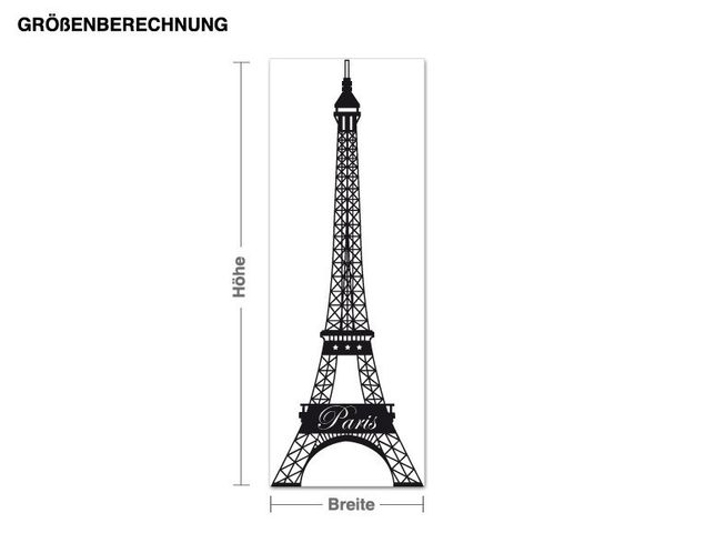 Wandsticker Paris Eiffelturm