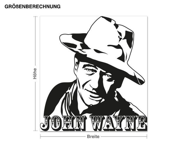 Wandtattoo John Wayne