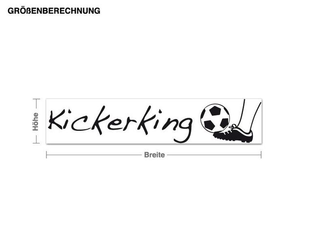 Fußball Wandtattoo Kickerking
