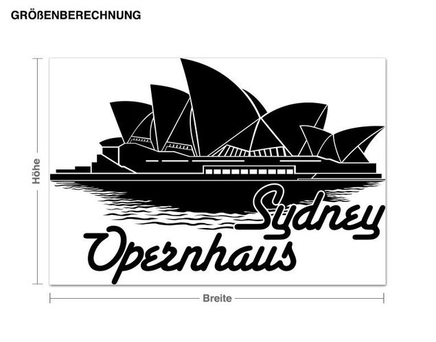 Wandtattoo Opernhaus Sydney