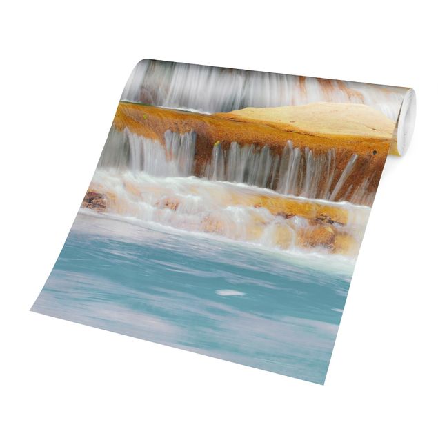 Fototapete selbstklebend Wasserfall Lichtung
