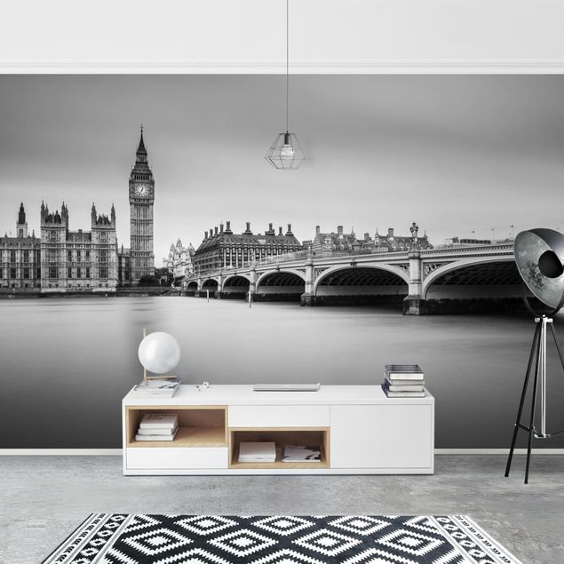 Design Tapeten Westminster Brücke und Big Ben