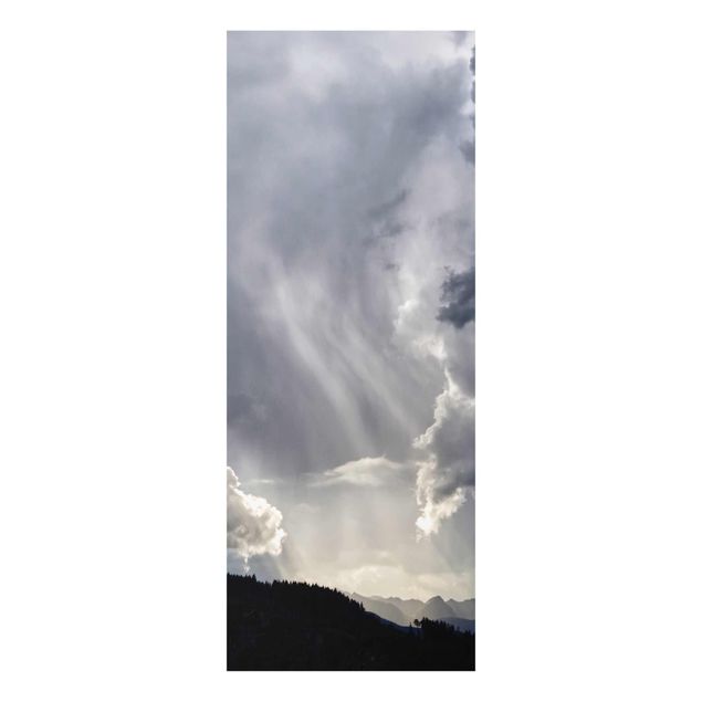 Glasbild - Wilde Wolken - Hochformat