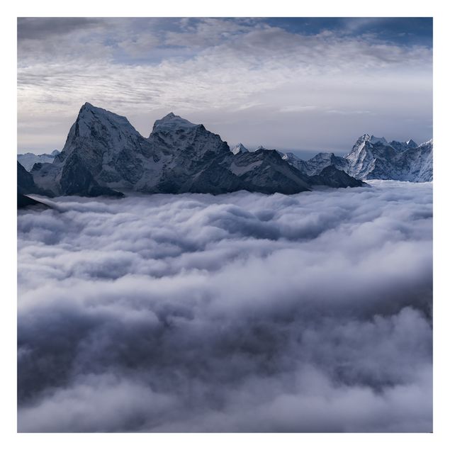 Fototapete selbstklebend Wolkenmeer im Himalaya