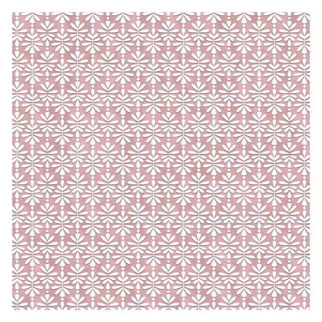Fototapete selbstklebend Zartes Muster in Altrosa
