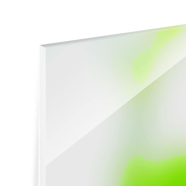 Spritzschutz Glas - Grüner Bambus - Querformat - 2:1