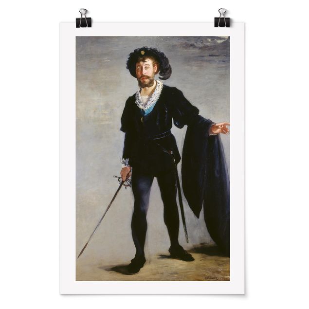 Manet Gemälde Edouard Manet - Der Sänger Jean-Baptiste Faure als Hamlet