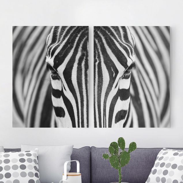 Leinwand Tiere Zebra Look