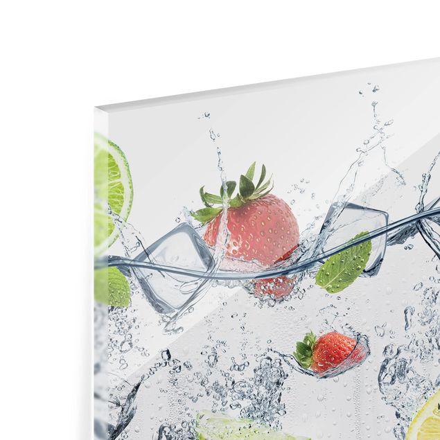 Spritzschutz Glas - Frucht Cocktail - Querformat - 3:2
