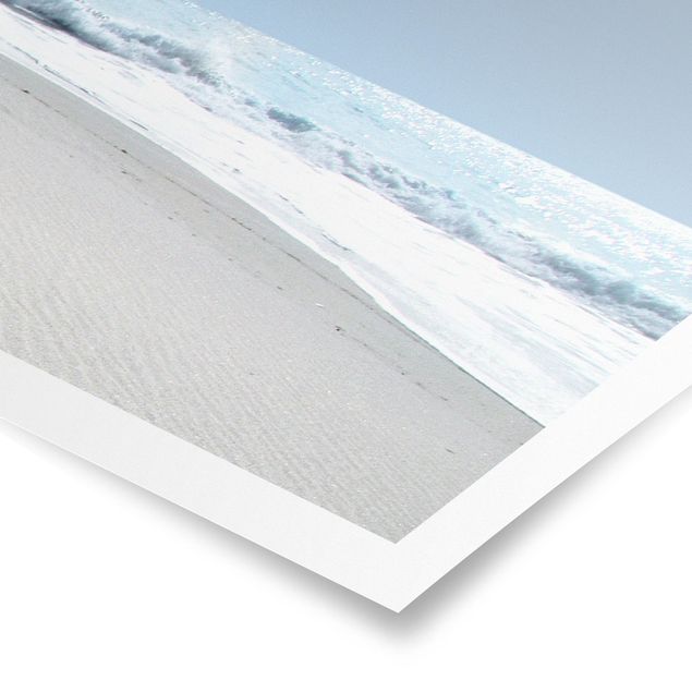 Poster - Spuren im Sand - Panorama Querformat