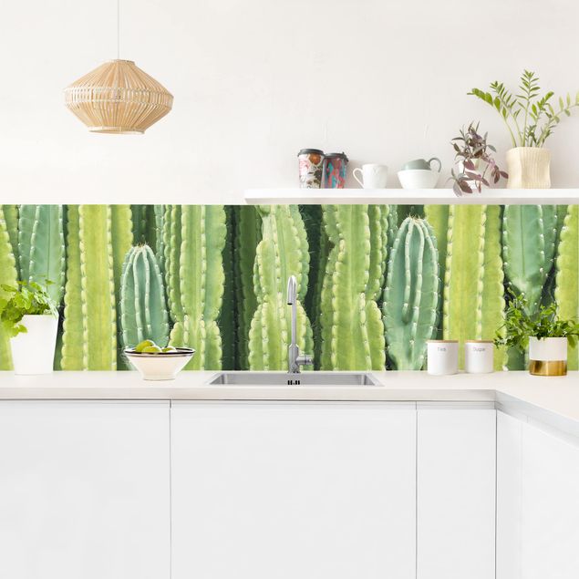 Küche Wandpaneel Kaktus Wand